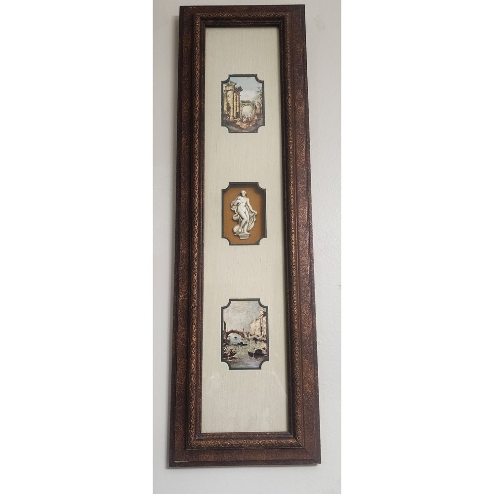 Vintage Ethan Allen Renaissance Italian Style Framed Wall Art
